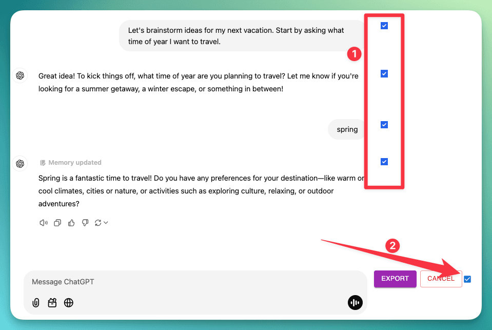 use checkbox to select which dialog to download